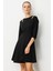 Omuz Detaylı Elbise-Siyah 5