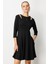 Omuz Detaylı Elbise-Siyah 6