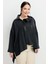 Büyük Beden Fermuar Detaylı Bluz-Siyah 7