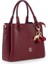 Logo Detaylı Bordo Kadın El Çantası Riv 145-R 2