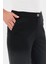 Düğme Detaylı Büyük Beden Pantolon-Siyah 4
