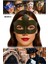 Haki Yeşil Venedik Maske – 17X10 Cm, Plastik Gövdeli | Maskeli Balo ve Kostüm Partileri Için 6