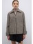 Çift Çepli Fermuarlı Yün Karışımlı Mont Standart Renk K2617518_089 1