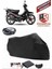 Yuki YK100-7 Pa?a Motor Brandası Siyah Arka Çanta Uyumlu Motorsiket Brandası Motor Örtüsü Çadır Su Geçirmez Motosiklet Kılıfı Motor Brandası 1