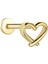 Çizgi Kalp Tragus Piercing 1