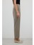 Yün Karışımlı Düz Paça Pantolon Kum Beji K2612045_267 4