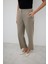 Yün Karışımlı Düz Paça Pantolon Kum Beji K2612045_267 5