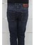 Fistan Store Erkek Lacivert Yüksek Bel Rahat Kesim Boru Paça Jean Pantolon 5