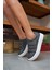 Emma Kadın Antrasit Gercek Deri Cirtli Sneakers 3