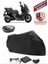 Kymco Xciting S 400 Motor Brandası Siyah Arka Çanta Uyumlu Motorsiket Brandası Motor Örtüsü Çadır Su Geçirmez Motosiklet Kılıfı Motor Brandası 1