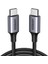 Usb-C 60W 3A Qc Pd Örgülü Hızlı Şarj Kablosu, 0,5 Metre, Siyah, 50149 1