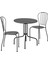 Lackö Masa ve Sandalye Seti Gri Mindersiz 2 Sandalyeli 1