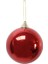 Yılbaşı Topu Çam Ağacı Süsü Kırmızı 12 cm 2