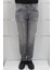 Fistan Store Erkek Gri Yüksek Bel Rahat Kesim Boru Paça Jean Pantolon 1
