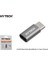 Hytech HY-XO30 Gümüş Metal Gövde Microusb 5pin F To Type C M Çevirici 1