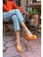 Carmen Kadin Orange Platform Topuk Detay Sandalet 3