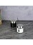 Metal Kaplı Cam Baharatlık * 5,5 cm 1