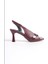 New Kelly Bordo Rugan Kadın Yüksek Topuklu Sandalet 4