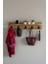 Raflı 5 Askılı Portmanto Duvar Askılığı, Elbise Askılığı, Modern Tasarım Organizer Askılık 1
