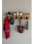 Raflı 5 Askılı Portmanto Duvar Askılığı, Elbise Askılığı, Modern Tasarım Organizer Askılık 2