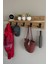 Raflı 5 Askılı Portmanto Duvar Askılığı, Elbise Askılığı, Modern Tasarım Organizer Askılık 4