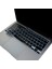 MacBook Klavye Koruyucu Air 13 Inç M1,A2337,A2179 Uyumlu Ince Silikon Şeffaf Siyah Seçenekli Uk Avrupa Ingilizce Stiker Baskılı Id Silikon Film Siyah 1