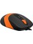 A4 Tech FM10 Optik 1600 Dpı,4 Buton, Çözünürlük Ayarlamalı Siyah/turuncu Mouse 2
