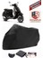 Vespa Gts 250 Motor Brandası Siyah Motorsiket Brandası Motor Örtüsü Çadır Su Geçirmez Motosiklet Kılıfı Motor Brandası 1