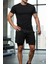 Hızlı Kuruyan 2 In 1 Yetişkin Unisex Spor Beast Mode Baskılı Taytlı Şort Fitness Gym Antrenman Halı 2