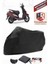Honda Activa 125 Motor Brandası Siyah Motorsiket Brandası Motor Örtüsü Çadır Su Geçirmez Motosiklet Kılıfı Motor Brandası 1
