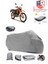 Rks RK200-R Motor Brandası Gri Arka Çanta Uyumlu Motorsiket Brandası Motor Örtüsü Çadır Su Geçirmez Motosiklet Kılıfı Motor Brandası 1