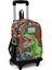 Işıklı Tekerlekli Dinazor Kamuflaj Çekçek Okul ve Seyahat Çantası Erkek Çocuk Gri 3