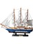 Dekoratif Ahşap El Yapımı Yelkenli Gemi Maketi Masaüstü Biblo Ev Ofis Hediyesi 40 Cm. Model C 2