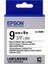 Epson LK-3WBW Güçlü Yapışkanlı Beyaz Üzeri Siyah 9mm 9metre Etiket 1