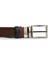 Hakiki Deri Kahverengi - Siyah Çift Taraflı Erkek Kemer - TB003MKHVW01 4