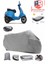 Vespa Sprint 150 Motor Brandası Gri Arka Çanta Uyumlu Motorsiket Brandası Motor Örtüsü Çadır Su Geçirmez Motosiklet Kılıfı Motor Brandası 1