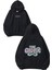 Groove Tasarım Baskılı Oversize Siyah Kapüşonlu Sweatshirt 1