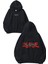 Yu Gi Tasarım Baskılı Oversize Siyah Kapüşonlu Sweatshirt 1
