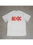 Ac:dc Tasarım Baskılı Beyaz Oversize T-Shirt 1