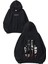 Knife Tasarım Baskılı Oversize Siyah Kapüşonlu Sweatshirt 1