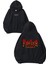 Finish Him Tasarım Baskılı Oversize Siyah Kapüşonlu Sweatshirt 1