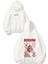 Berserk Red Tasarım Baskılı Oversize Beyaz Kapüşonlu Sweatshirt 1