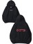 Zeppelin Tasarım Baskılı Oversize Siyah Kapüşonlu Sweatshirt 1