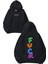 Fckk Tasarım Baskılı Oversize Siyah Kapüşonlu Sweatshirt 1