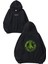 Green Peace Tasarım Baskılı Oversize Siyah Kapüşonlu Sweatshirt 1