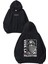 Viva La Tasarım Baskılı Oversize Siyah Kapüşonlu Sweatshirt 1