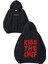 Kiss The Chef Tasarım Baskılı Oversize Siyah Kapüşonlu Sweatshirt 1