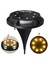 4 lü Solar Panelli Kazıklı Zemin Solar Ledi 8+4 Led Gün Işığı 1