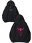 Japanese Skull Tasarım Baskılı Oversize Siyah Kapüşonlu Sweatshirt 1