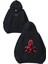 Deadpool Love Tasarım Baskılı Oversize Siyah Kapüşonlu Sweatshirt 1